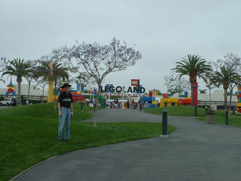 Rob outside Legoland before we entered.