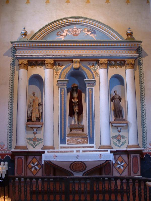 The chapel in Mission San Luis Rey Francia, Oceanside.