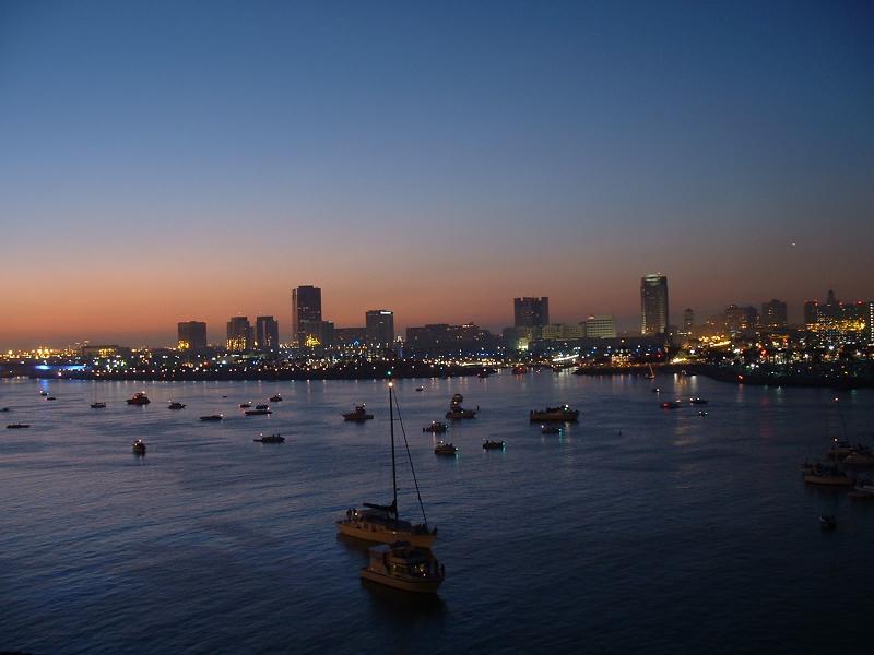 The skyline at Long Beach