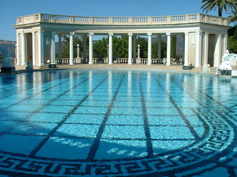 The Neptune swimming pool at Hearst Castle.