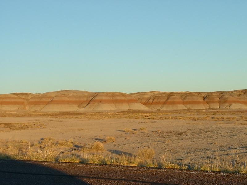 Sunset in the Petrified Forest National Park