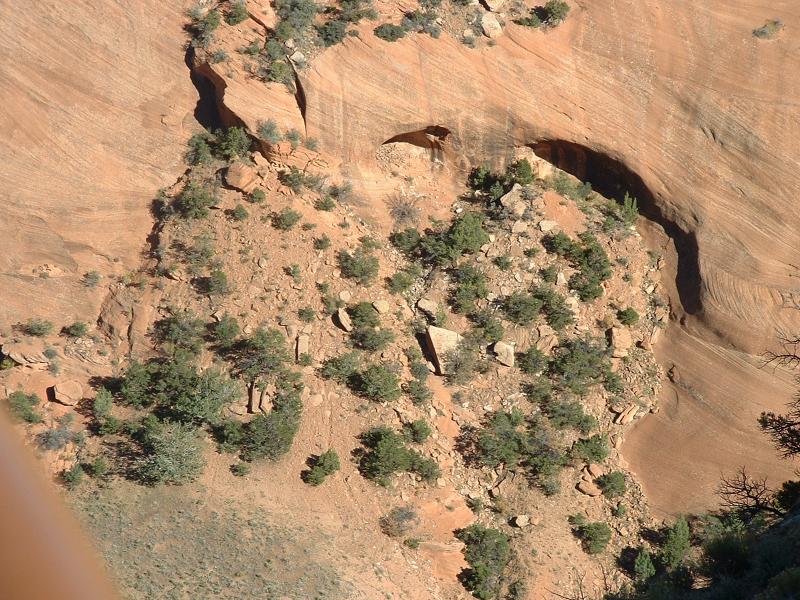 Looking down on Mummy Cave, Canyon de Chelly