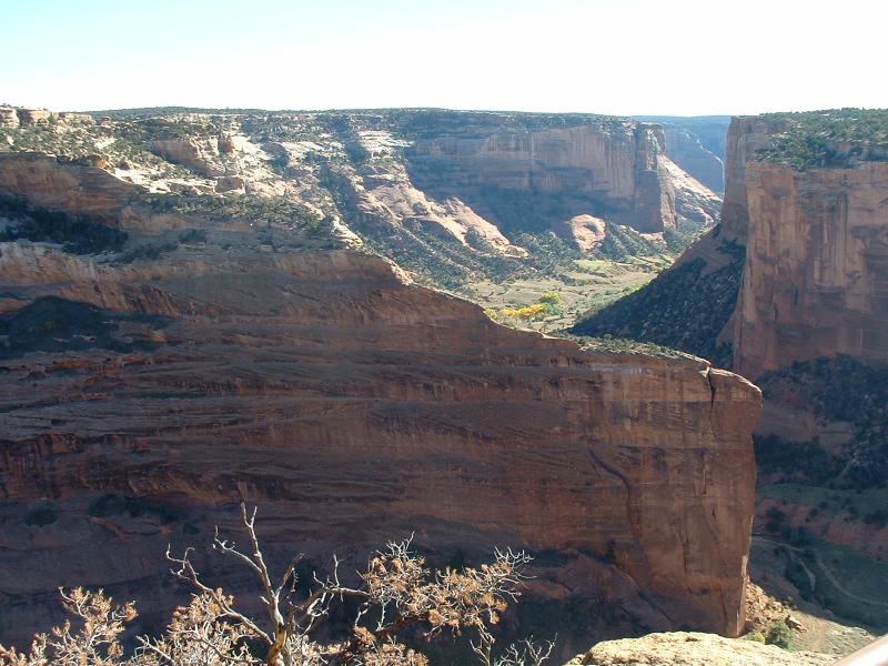 Looking along Canyon del Muerto, Canyon de Chelly National Monument