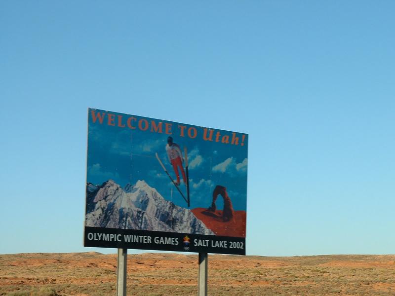 Entering Utah, our 3rd State.