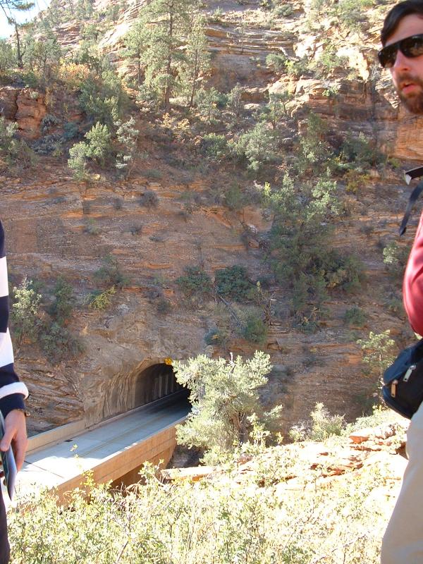 The start of the tunnel, Zion Canyon.