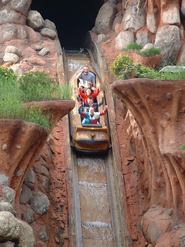 Rob at Splash Mountain, Disneyland