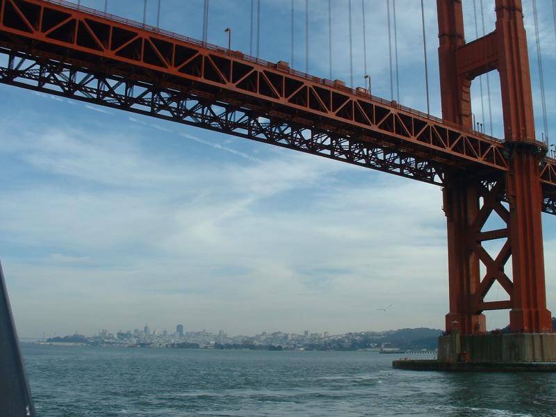 The San Francisco Golden Gate bridge