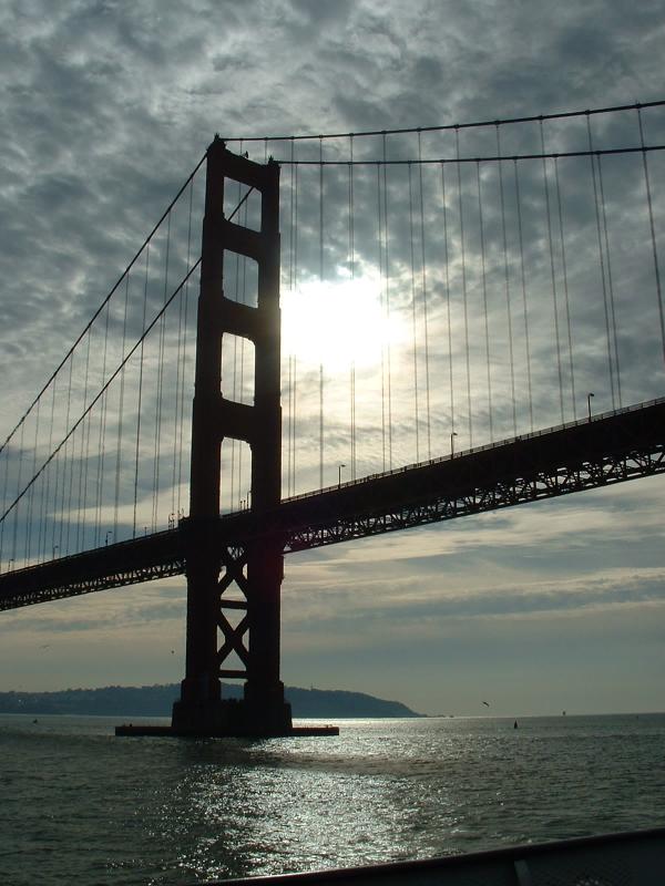 The San Francisco Golden Gate bridge