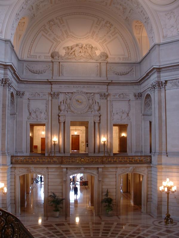 Inside City Hall, San Francisco