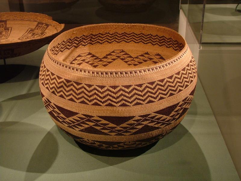 Native American woven basket, Museum of the Native American, New York City