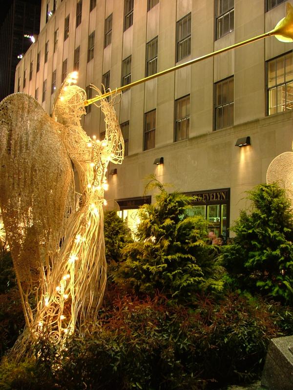 Angel near Rockefeller Center, New York City