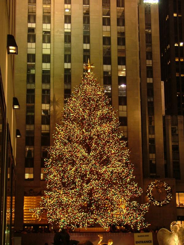 The Christmas Tree in Rockefeller Center, New York City