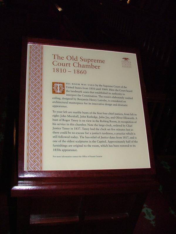 Old Supreme Court Chamber, Capitol Building, Washington DC