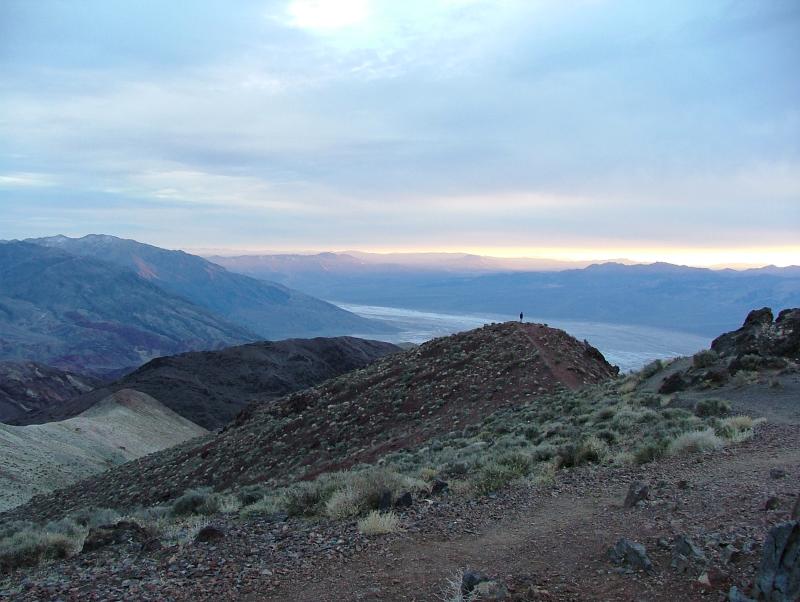 Rob enjoys the sunset at Dante's View, Death Valley National Park