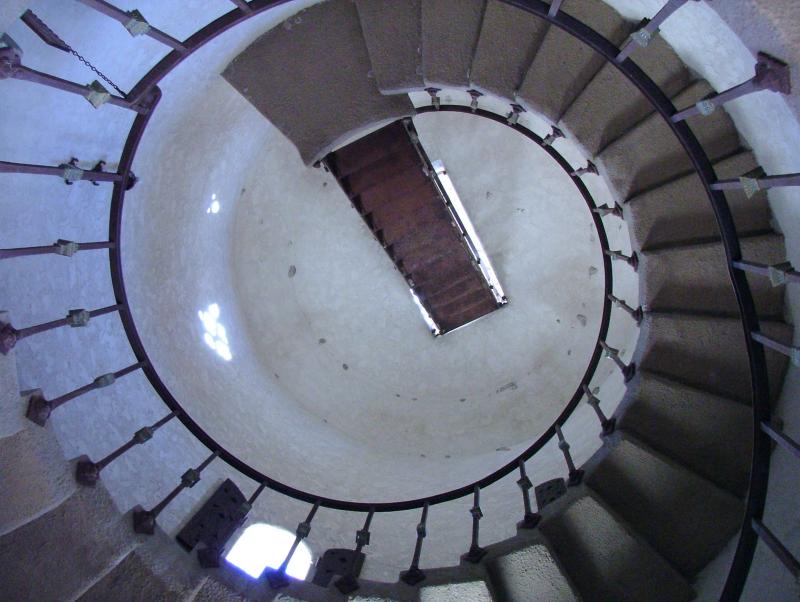 Spiral staircase, Scotty's Castle, Death Valley National Park