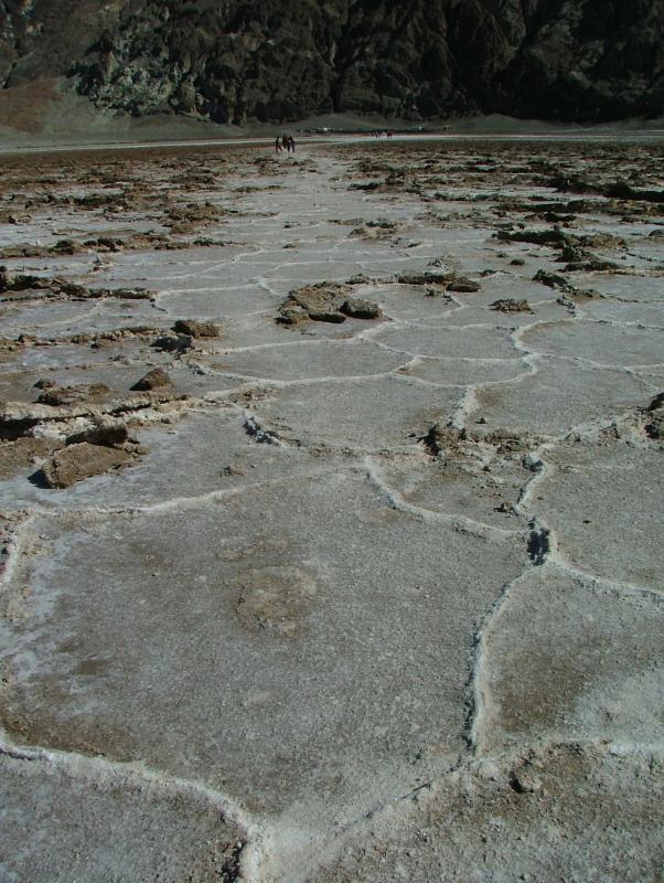 Patterns of salt crystals, Badlands, Death Valley National Park