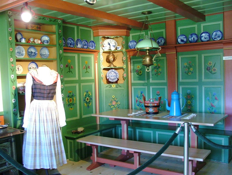 The Kitchen in the Elverhoj Museum, Solvang, California