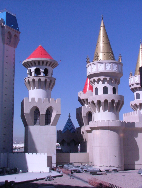 Excalibur from our hotel room, Las Vegas, Nevada