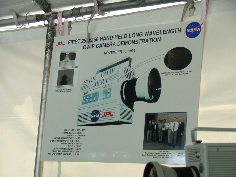 Infrared Camera, Jet Propulsion Labs, May 2004