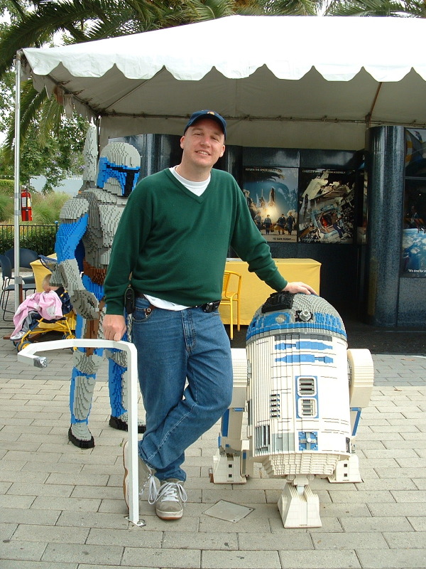 Stewart and R2D2, Legoland, Carlsbad, California