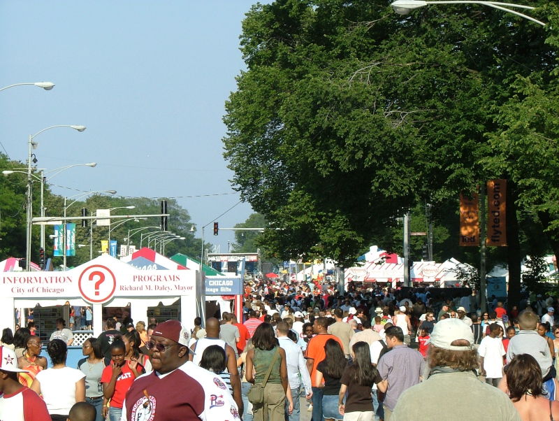 The crowd at the Taste of Chicago, Chicago