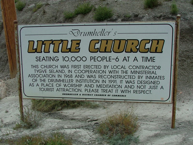 Little Church, Dinosaur Trail, Drumheller, Alberta, Canada