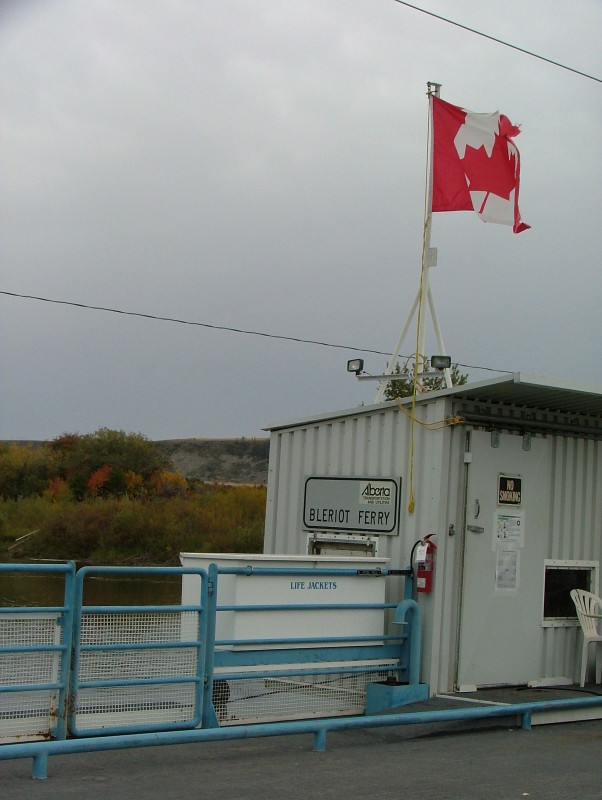 Bleriot Ferry, Dinosaur Trail, Drumheller, Alberta, Canada