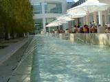 One of the water features at the Getty Center