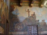 The mural room in the Santa Barbara County Courthouse.