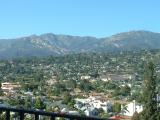 The mountains from the clock tower of the Santa Barbara Courthouse
