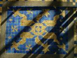 Gold leaf on the floor in the Roman Pool.