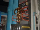 CP3O in the queue in the Star Tours ride.