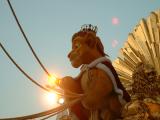The Lion King in the parade of the stars.