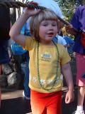 Jenny, waiting to see Tigger, Eeyore & Pooh, Disneyland