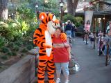 Tigger gives Jo a great big kiss.