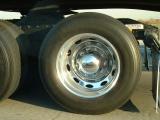 Our car in the wheel of a semi.