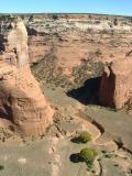 Canyon de Chelly from on top of the canyon side.