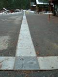 The light-grey path is the height of the Sentinel tree, Sequoia and Kings Canyon