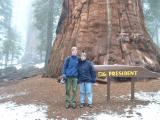 Rob and Jo in front of The President, Sequoia and Kings Canyon