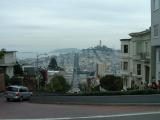 Looking down Lombard Street - 'the crookedest street in the world', San Francisco