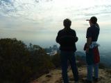 Dave and Rob looking over the smog-masked city of Los Angeles