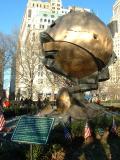 The Sphere - unofficial memorial of the World Trade Center in Memorial Park, New York City