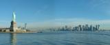 Statue of Liberty and Manhattan Skyline