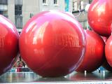 Large Christmas decorations, Rockefeller Center, New York City