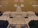 Model of the Capitol Building, including new visitor's center, Washington DC