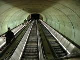 An escalator to get to the Metro, Washington DC