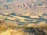 Sunset over the sand dunes, Death Valley National Park