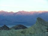 Colours on the mountains over the valley from Zabriskie Point, Sunset, Death Valley National Park Colours on the mountains over the valley from Zabriskie Point, Sunset, Death Valley National Park