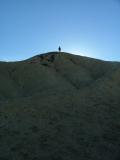 Rob at the top of a tall mound, Twenty Mule Canyon, Death Valley National Park