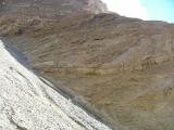 The rocks have been pushed up to approximately a 45 degree angle, Geological Ranger Led walk, Gower Gulch, Death Valley National Park